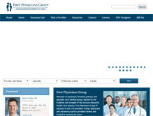 Tablet Screenshot of firstphysiciansgroup.com